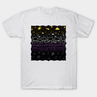 Layers of the World, Nonbinary Flag T-Shirt